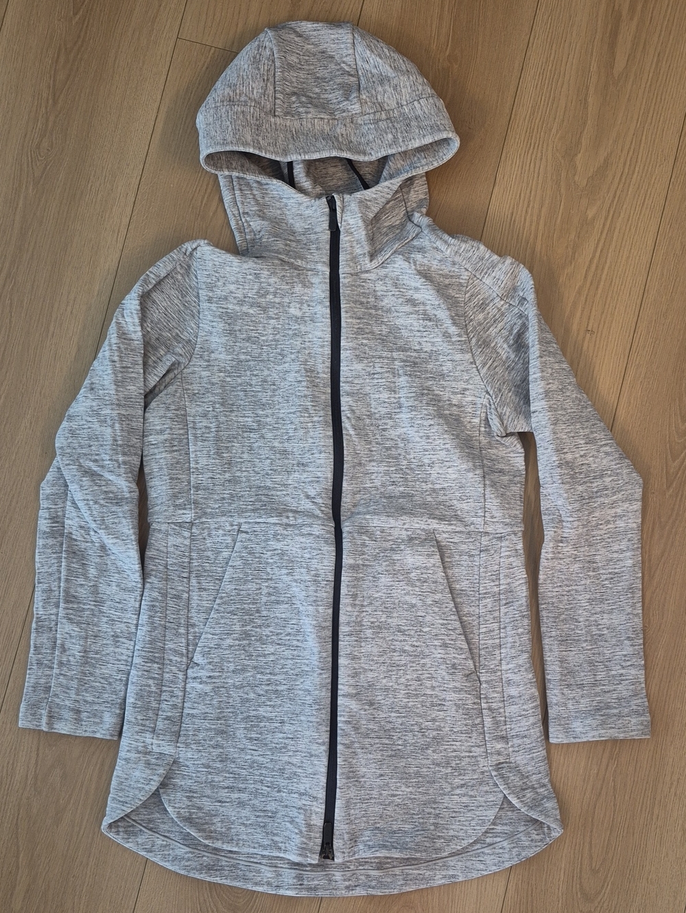 Kids Lightweight Hooded Jacket - Heather Gray